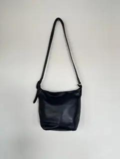 kitamura キタムラ　ショルダーバッグ 濃紺　レザー