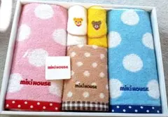 【MIKI HOUSE タオルセット】 フェイス2P ハンド1P ミニタオル2Pのサムネイル