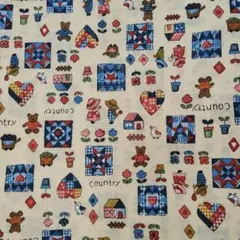 ♥綿100%シーチング生地(２ｍ)♥　カントリー　お花　動物