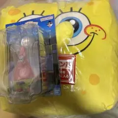 一番くじ スポンジ・ボブ～ようこそビキニタウンへ！～　クッション　フィギュア