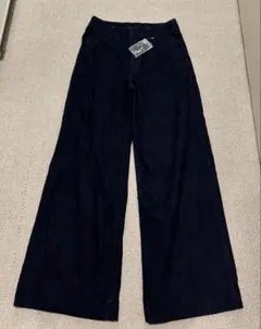 UNIQLO ワイドトラウザージーンズ ダークブルー L