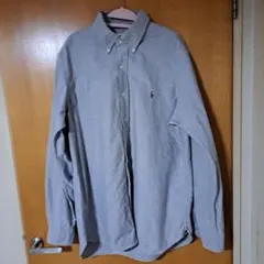 Ralph Lauren グレー ボタンダウンシャツ