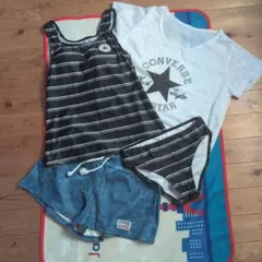 CONVERSE 水着セット 9M ストライプ