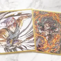 鬼滅の刃 WEBSHOPくじ アクリル色紙 C36 宇髄天元 C44 竈門炭治郎