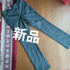 新品タグ付　ダークグレー　補正ガードル付ストレッチ暖かパンツ　Lサイズ