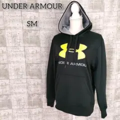 アンダーアーマー 【SM】 トップス パーカー ブランドロゴ プリント 長袖 黒