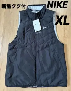 XL ☆新品☆ ナイキ　ランニングベスト　メンズ　ブラック　Therma-FIT