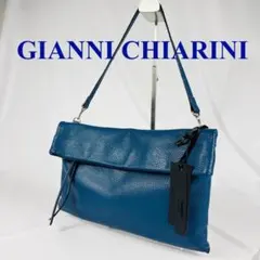 ジャンニキャリーニ ２way　ワンハンドバッグ クラッチバック　 シボ革
