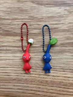 ピクミン マスコット ストラップ 白 青 2点セット - メルカリ