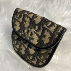 Dior ディオール トロッター コインケース 小銭入れ 紺 ネイビーオブリーク