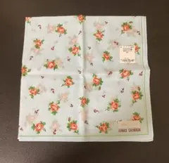 ☆新品未使用☆ JUNKO SHIMADA ハンカチ 水色 バラ