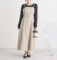 earth music&ecology ダブルジップキャミワンピース