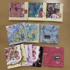 【未使用】レディースブランドハンカチ 10枚まとめ売り
