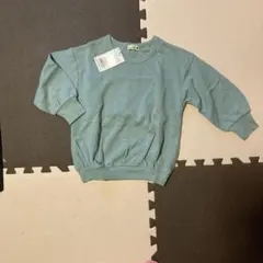 新品branshes フリル付きトレーナー 110cm モスグリーン色双子対応可