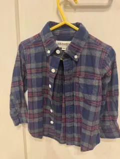 Green label relaxing 長袖　チェックシャツ　95cm