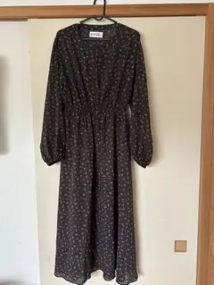 SNIDEL フラワープリント ロングワンピース