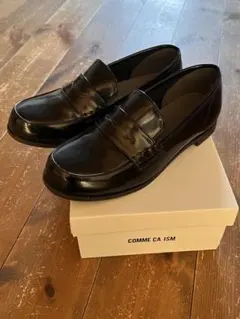 コムサ ローファー 黒 22.0センチ 婚礼 発表会 靴 キッズ