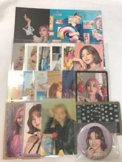 TWICEジヒョトレカ 缶バッジ ラントレ ポストカード レンチキュラー