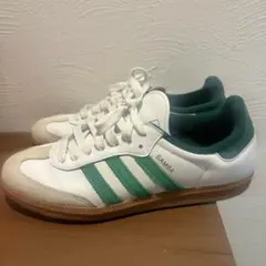 adidas SAMBA ホワイト×グリーン 24cm