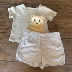 無印良品TシャツとH&M短パンセット　80サイズ