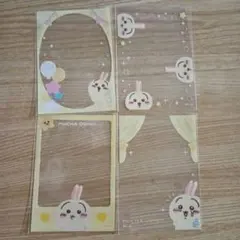 ちいかわ　ミニフォトが入るサイズのクリアスリーブ　トレカスリーブ　うさぎ