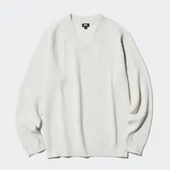 UNIQLO ワッフルVネックセーター