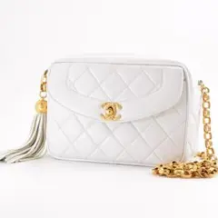 極美品✨シャネル ダイアナ フリンジ チェーン ショルダーバッグ マトラッセ