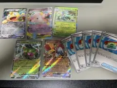 ニャースex、メガピクシーex、メガヤンマex、ヒビキのホウオウex、ポケパッド