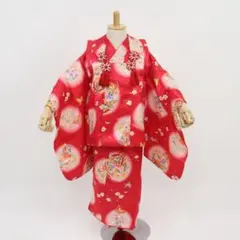 鹿の子柄♡七五三　3歳　女の子　フルセット　一式　赤系　陽気な天使 鹿の子柄♡七五三 3歳 女の子 フルセット 一式 赤系 陽気な天使 - メルカリ