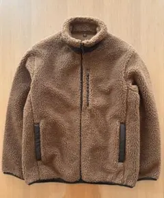 UNIQLO 防風アウターフリースジャケット ブラウンL