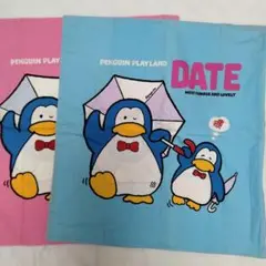 ペンギンデザイン クッションカバー 2色セット
