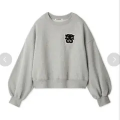 snidel Sustainableワッペンロゴスウェット グレー