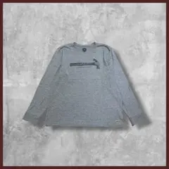 US古着 Life Is Good プリント ロンT 長袖 グレー Lサイズ