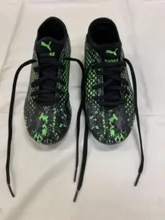 Puma サッカーシューズ ブラック/グリーン　20センチ