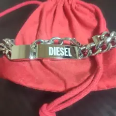 新品 タグ付き DIESEL ディーゼル ブレスレット ピザモチーフ 巾着付き 