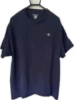 Champion ネイビー Tシャツ　ワンポイントロゴ　XL チャンピオン