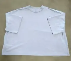 イーザッカマニアストアズ　半袖 Tシャツ モックネック　くすみブルーのサムネイル