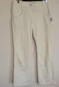 マンシングウェアレディース　白裏起毛パンツ9号