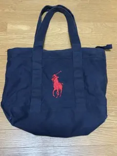 【POLO RALPH LAUREN トートバッグ ネイビー】のサムネイル