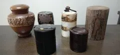 コ*コ様 木製茶筒 蓋付き まとめて6点