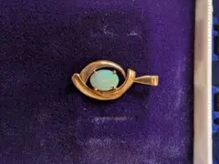 遺品整理　ゴールドペンダント　ペンダントトップ　オパール石　オパール　k14