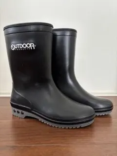 OUTDOOR PRODUCTS 長靴 レインブーツ ブラック キッズ 22㎝