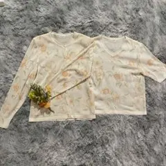【F】 E.V.E.N. ♡ フラワープリント カーディガンセット