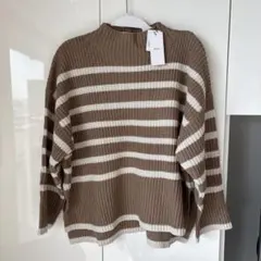 【タグ付未使用品】ap retro ストライプ 長袖ニット