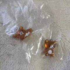 リラックマ クリアマスコットチャーム　めじるしアクセサリー　リラックマ