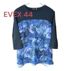 EVEX by KRIZIA 七分袖 ボタニカル柄 カットソー 44のサムネイル