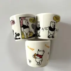 一番くじ　プーさん　デザートカップ3点