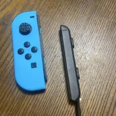 ジャンク⭐︎Nintendo Switch ジョイコン ネオンブルー ストラップ付
