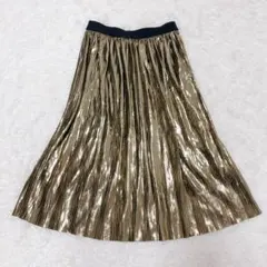 BAUM UND PFERDGARTEN　プリーツスカート　ゴールド　デンマークのサムネイル
