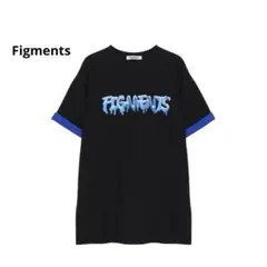 Figments TシャツメンズS〜M レディースM〜L 黒　プリントロゴ